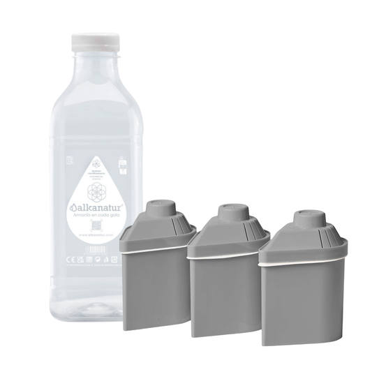 Pack 3 filtros más Botella libre de BPA y Ftalatos