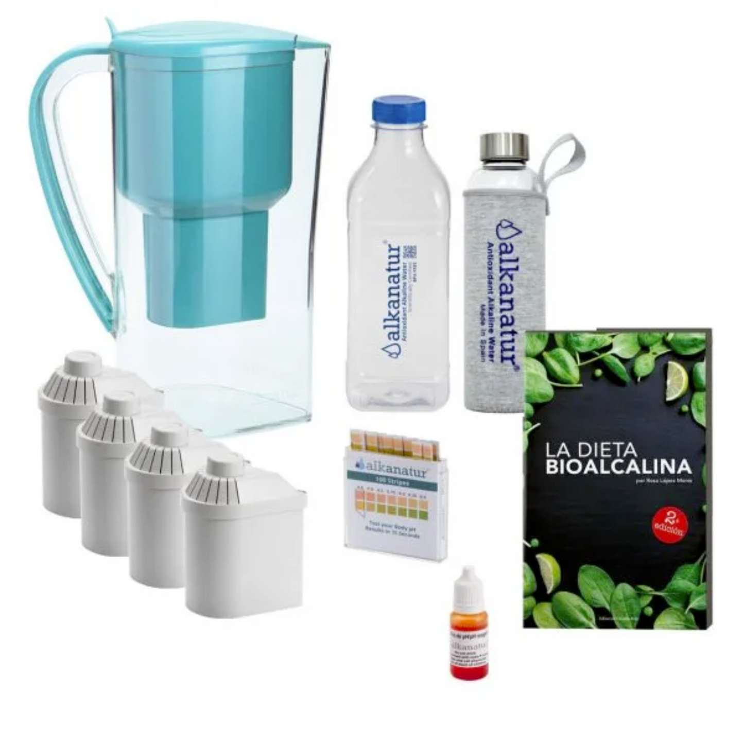 Pack alcalinidad Alkanatur y libro “La Dieta Bioalcalina”