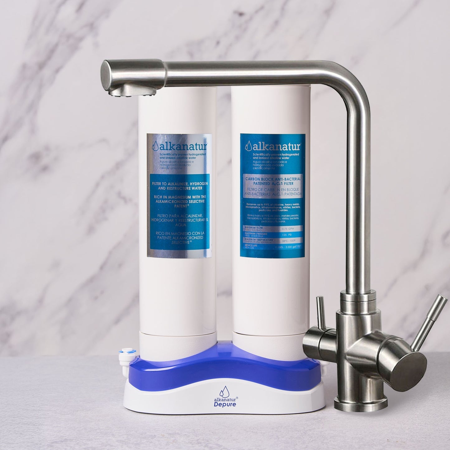 Sistema Depure - Debajo de Lavaplatos con Grifo Tres Vias