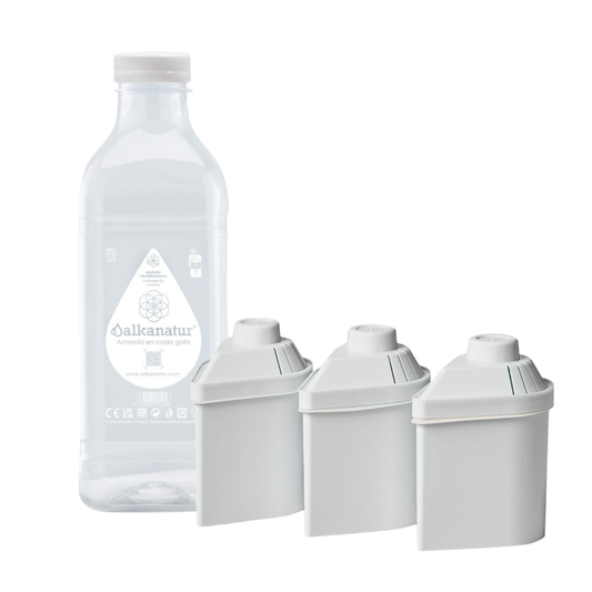 Pack 3 filtros más Botella libre de BPA y Ftalatos