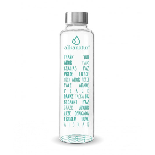 Botella de Cristal Borosilicato para agua