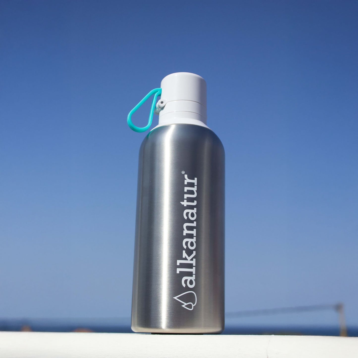 Botella Filtradora de Acero Inoxidable Alkanatur GO