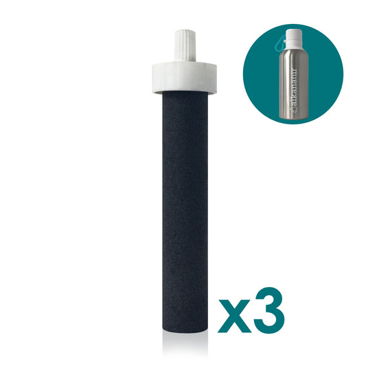 Pack 3 Recambios filtro Botella filtradora Alkanatur GO